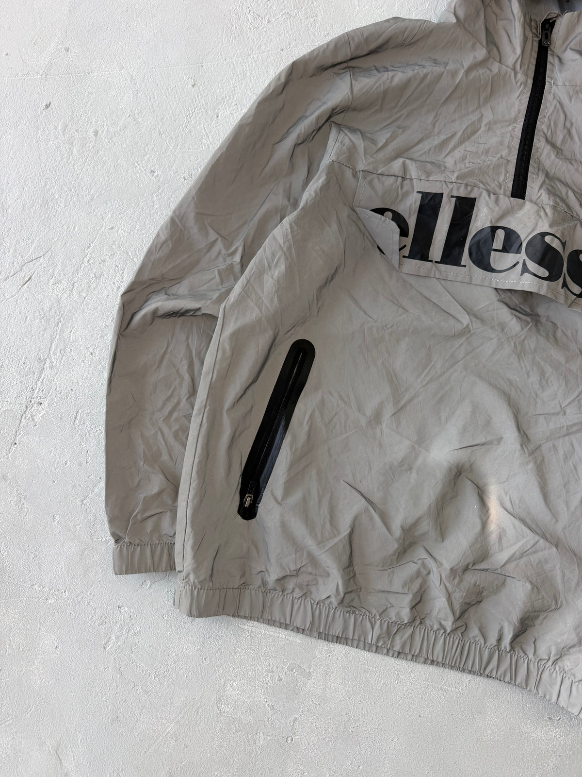 ELLESSE REFLECTIVE HOODED JACKET - S