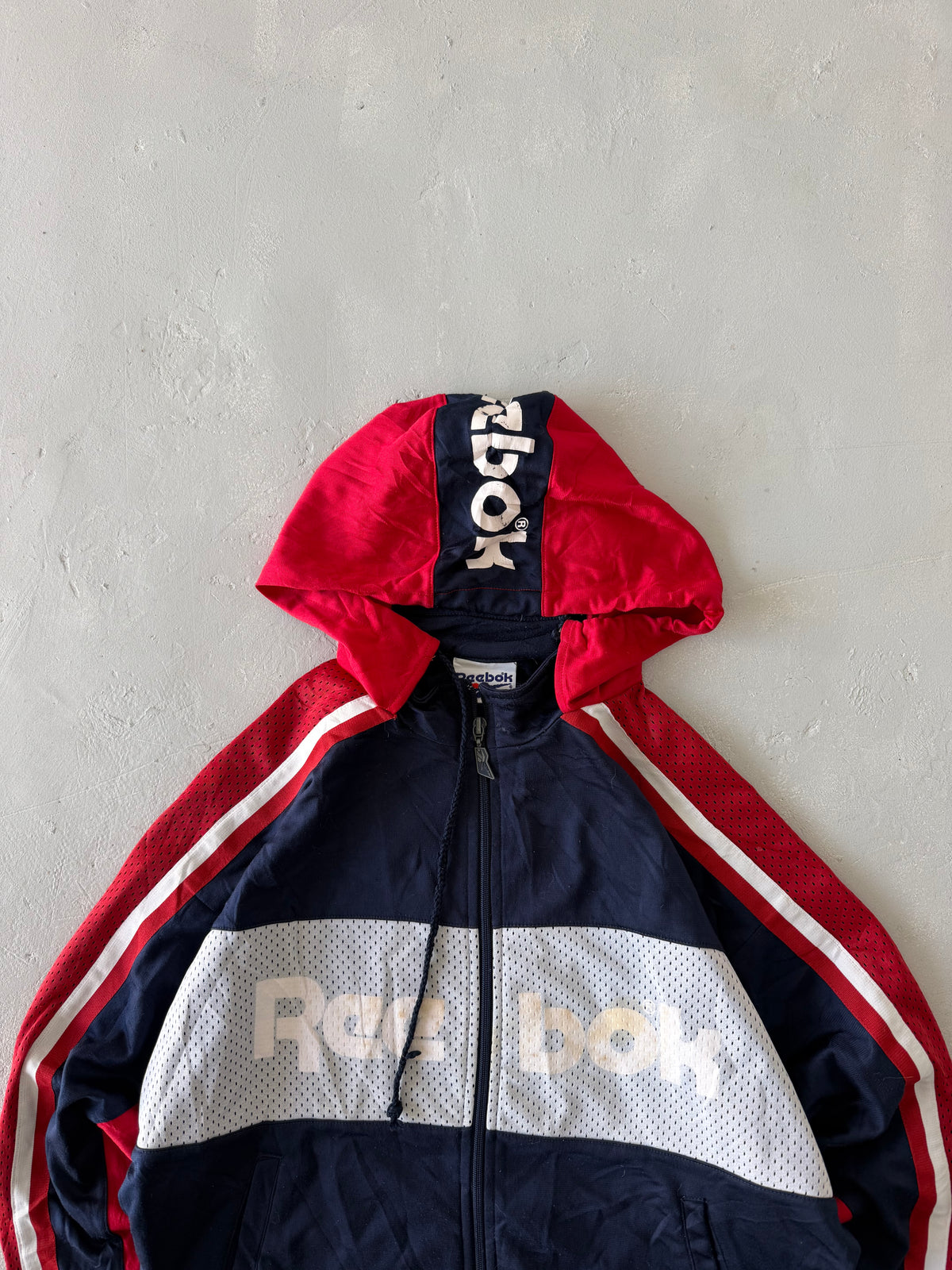 90S REEBOK SPELL OUT JACKET - M