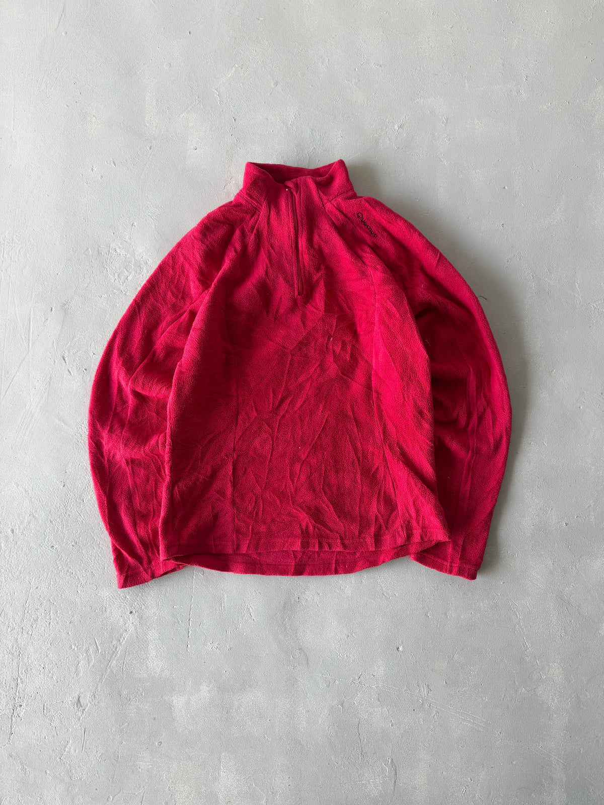 QUECHUA 1/4 FLEECE JACKET - L