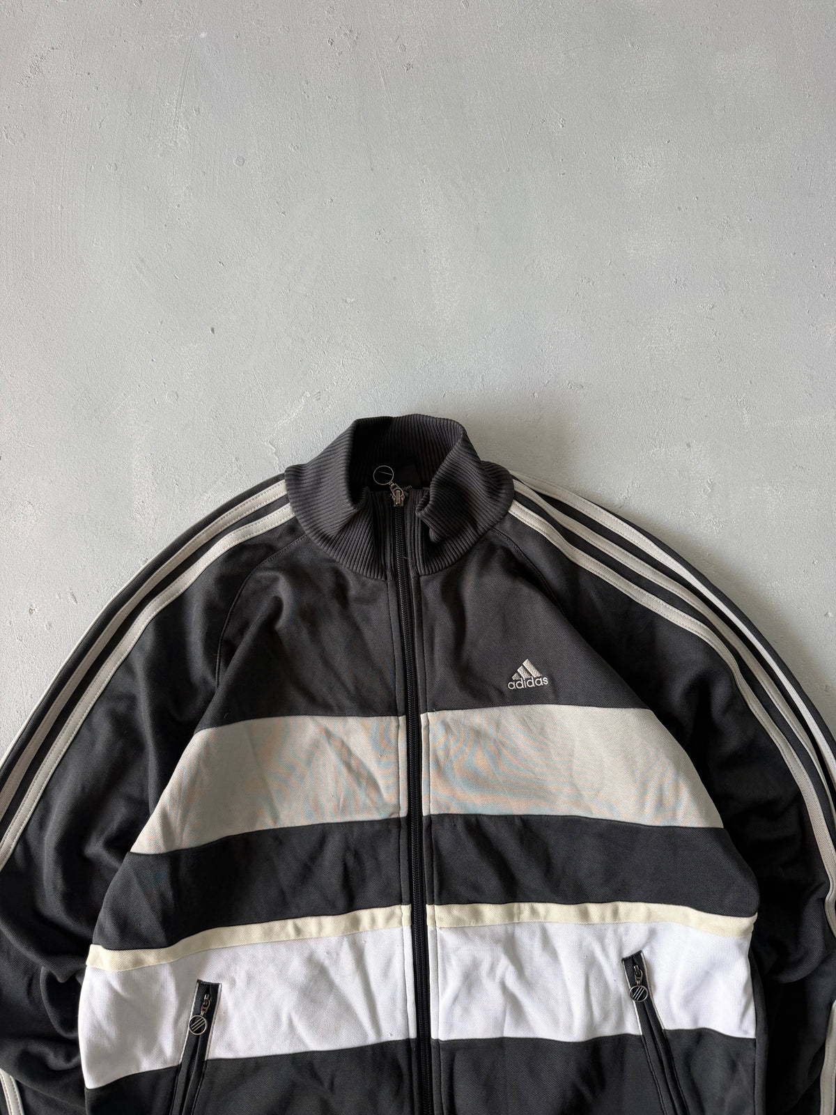 ADIDAS STRIPED JACKET - M