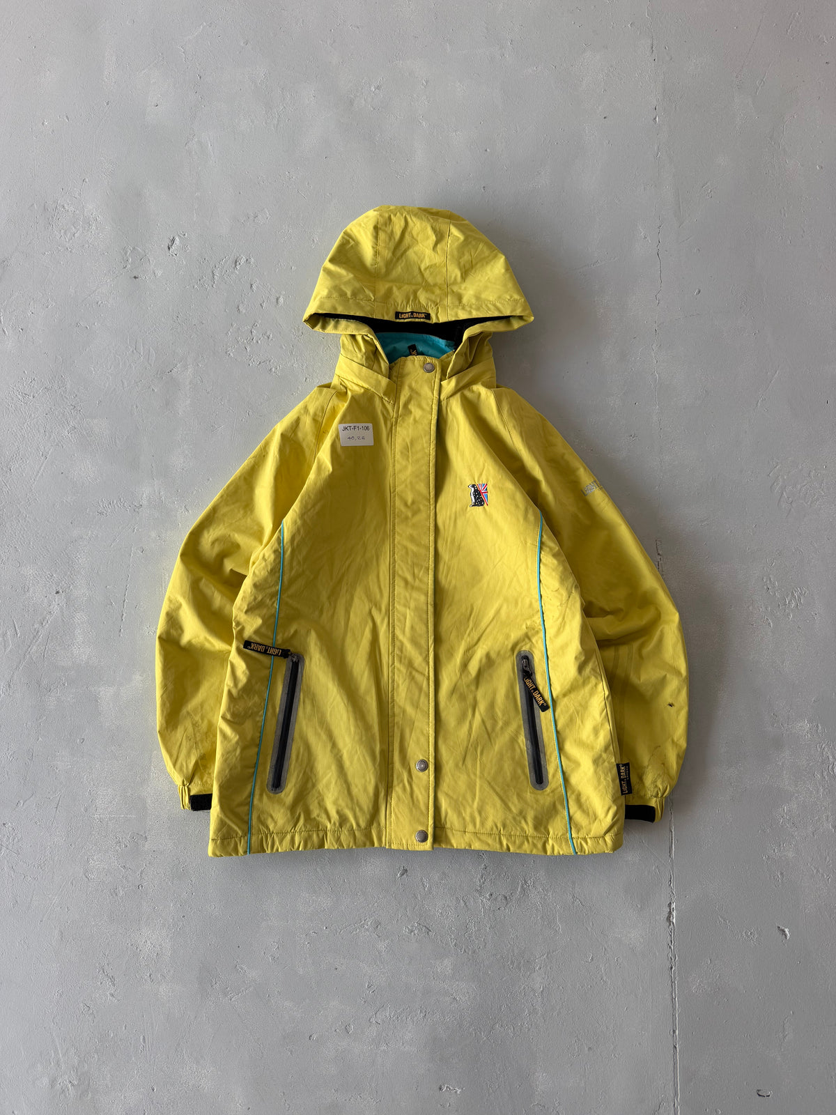 LIGHT DARK HOODED HIKING JACKET - M