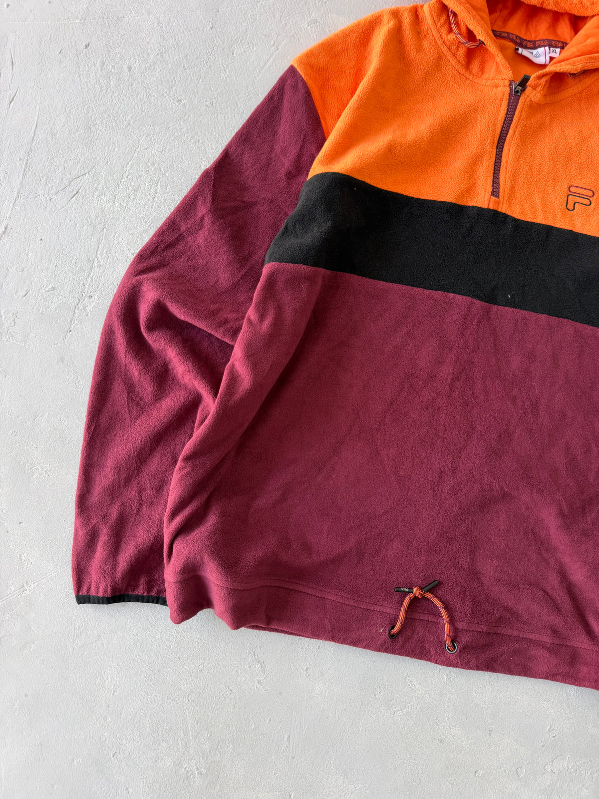 FILA HOODED FLEECE JACKET - XL