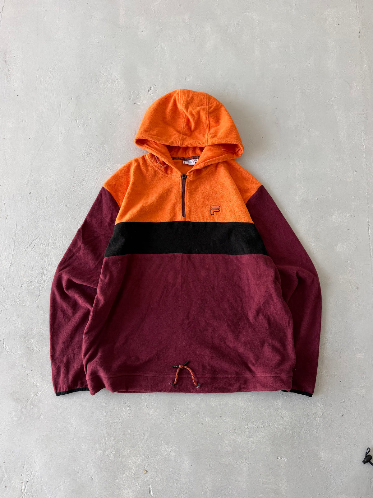 FILA HOODED FLEECE JACKET - XL