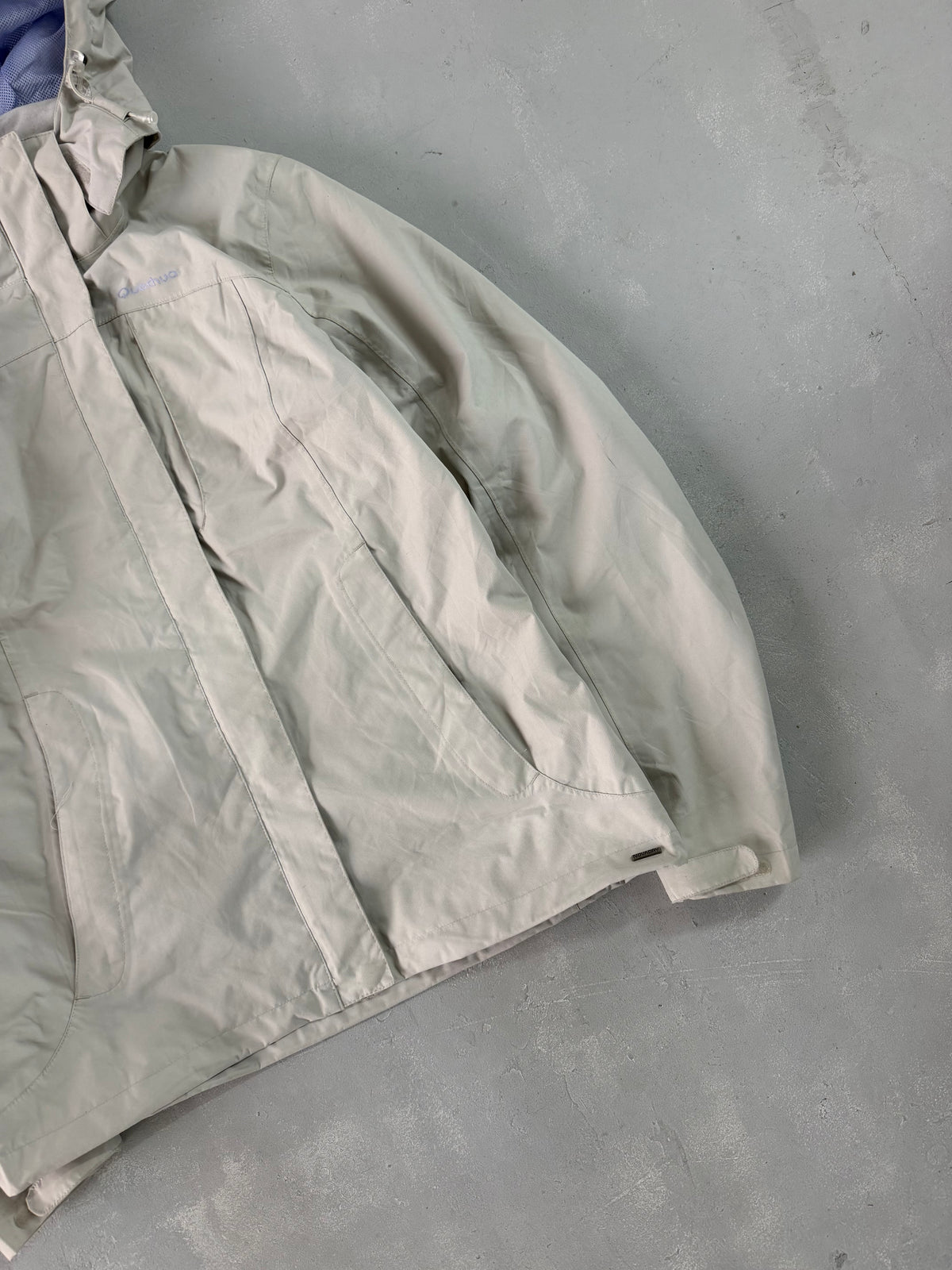 QUECHUA HOODED HIKING JACKET - S