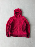 JACK WOLFSKIN HOODED FLEECE JACKET -