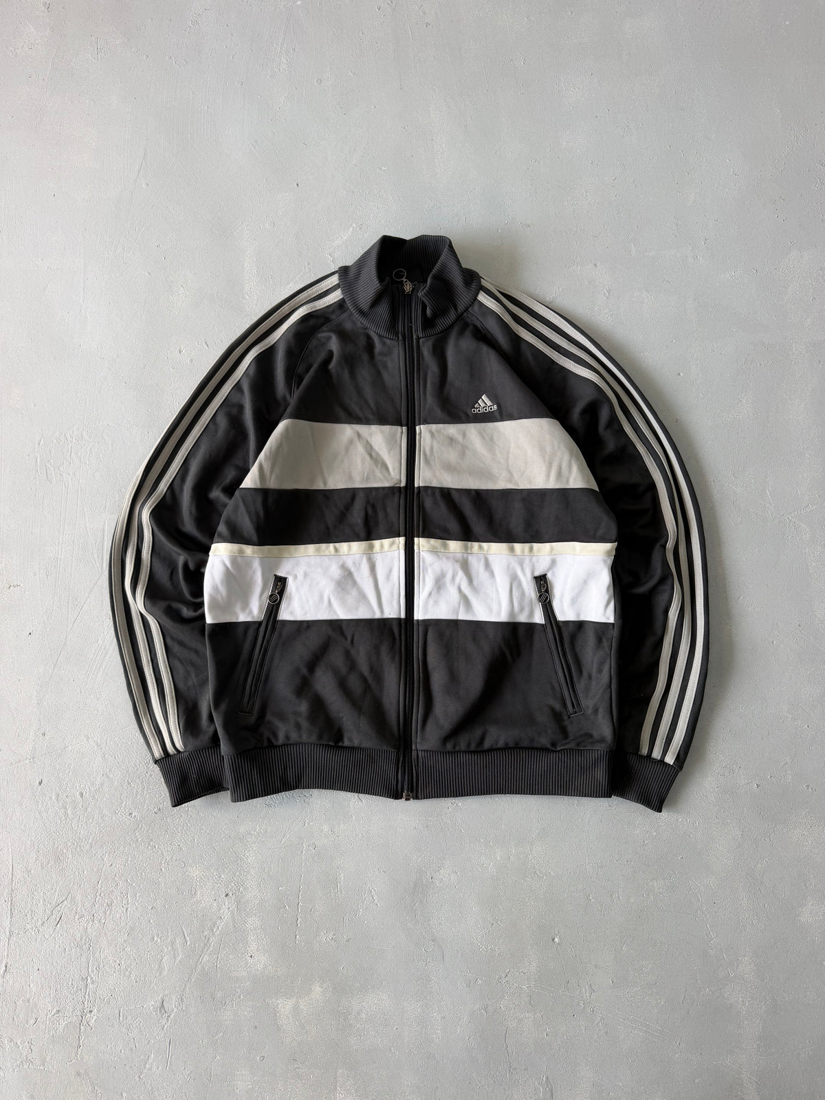 ADIDAS STRIPED JACKET - M