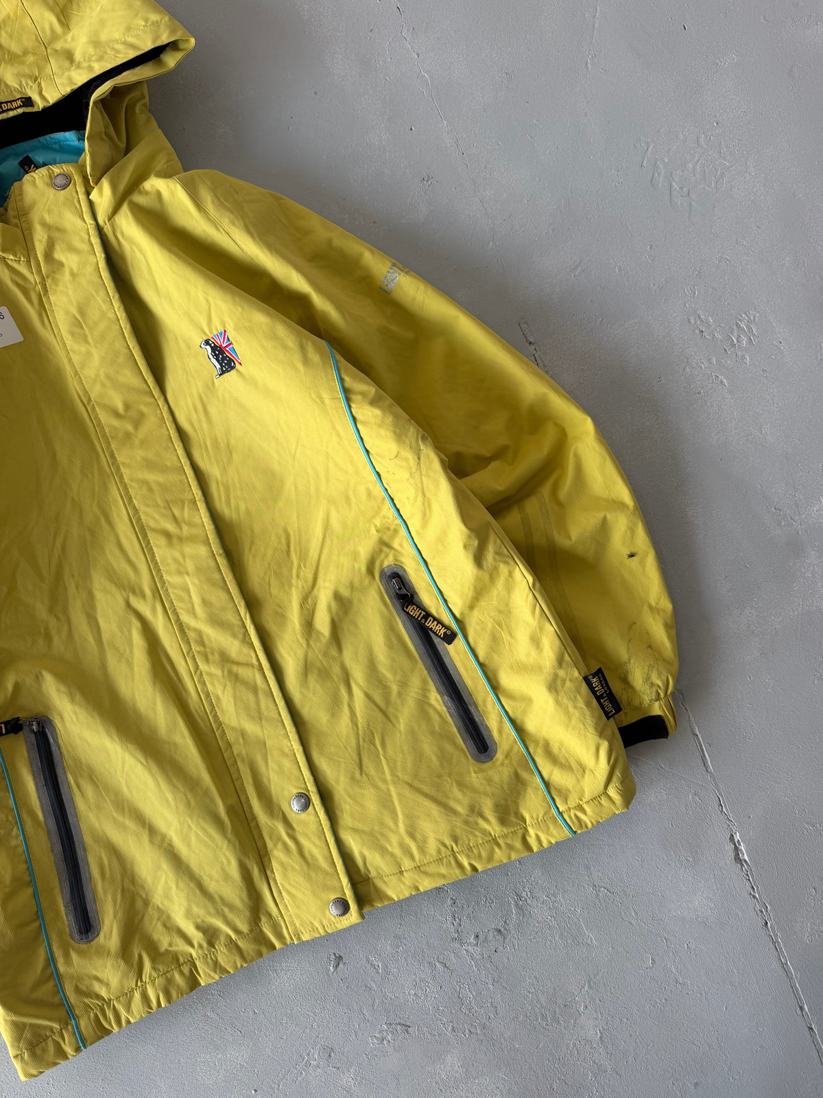LIGHT DARK HOODED HIKING JACKET - M