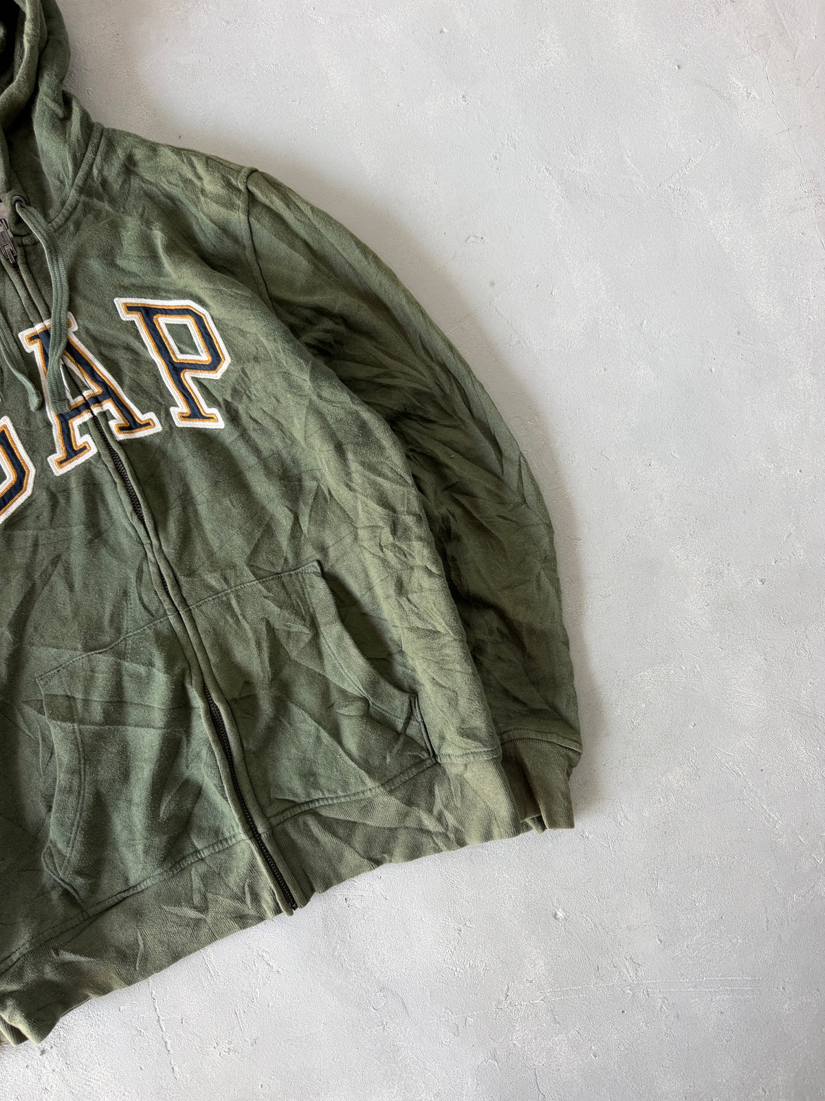 VINTAGE GAP ZIPPER HOODIE - M