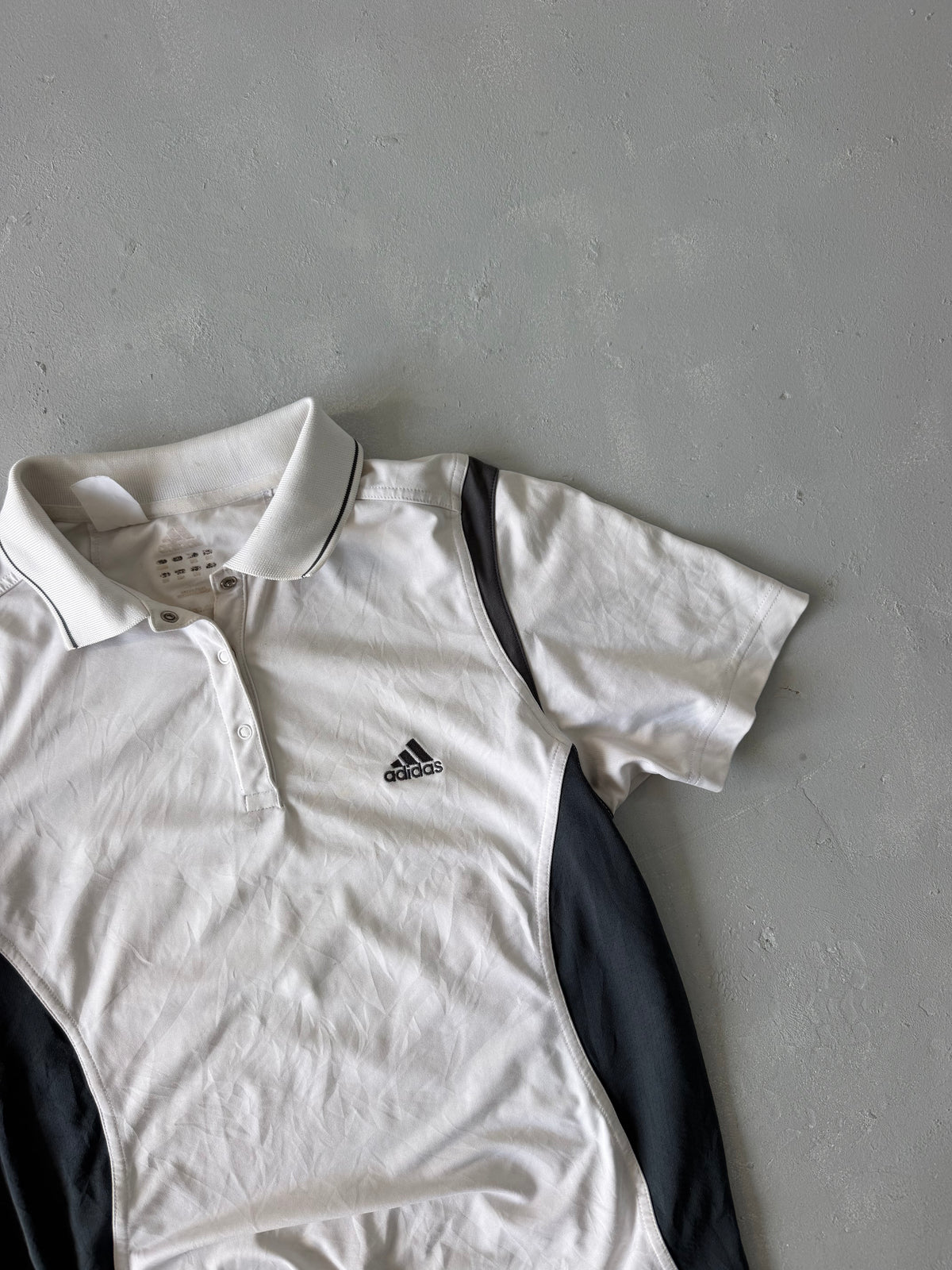 ADIDAS DRI FIT POLO TEE - S