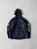 ADIDAS STRIPED HOODED JACKET -