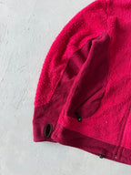 JACK WOLFSKIN HOODED FLEECE JACKET -