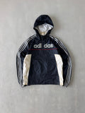 ADIDAS STRIPED SPELLOUT JACKET - M