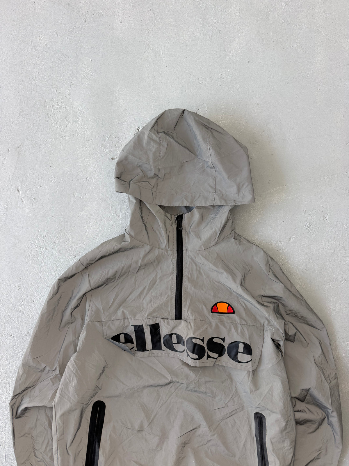 ELLESSE REFLECTIVE HOODED JACKET - S