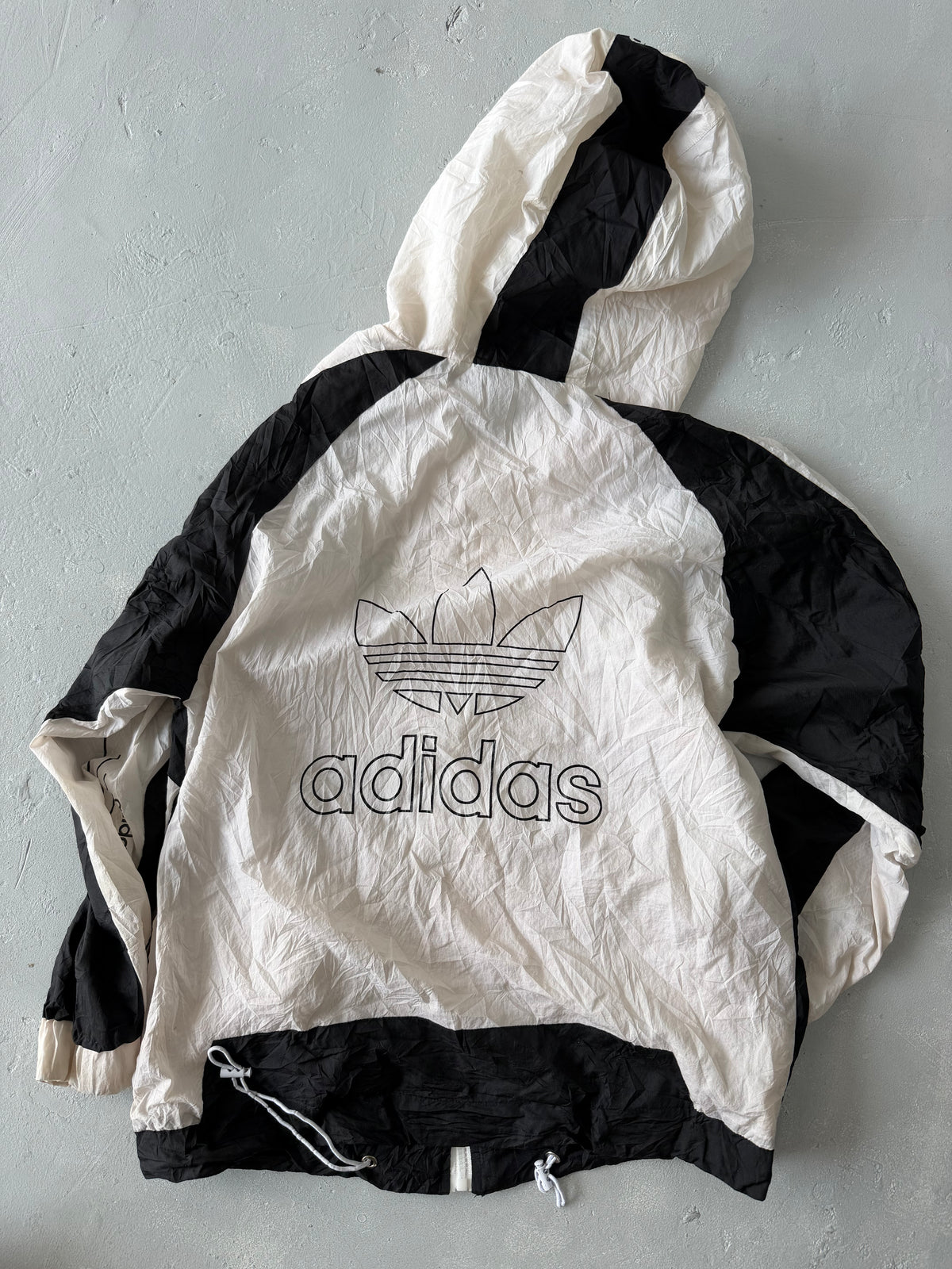 ADIDAS HOODED LOGO JACKET -