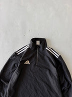 ADIDAS STRIPED 1/4 JACKET - L