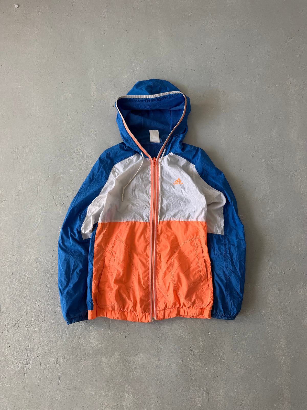 ADIDAS HOODED JACKET - XS