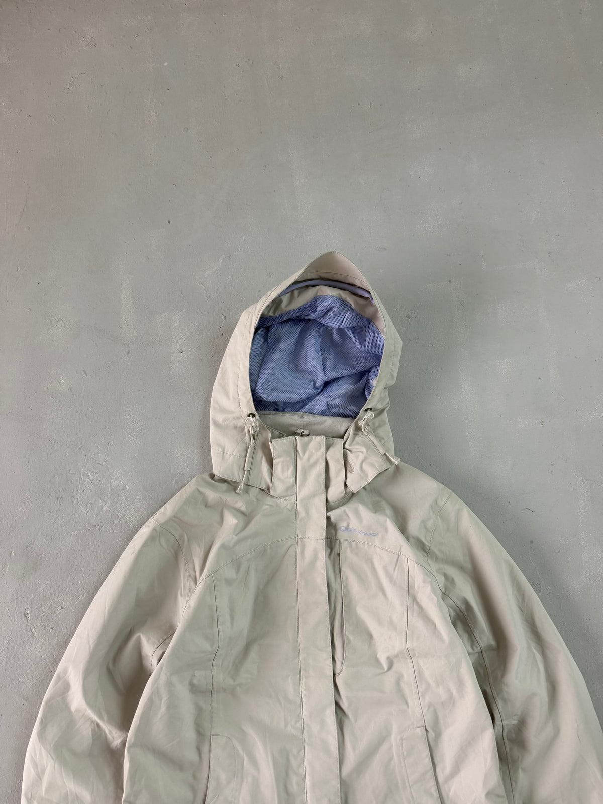 QUECHUA HOODED HIKING JACKET - S
