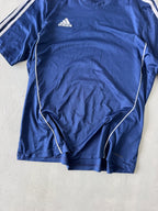 ADIDAS STRIPED DRI FIT TEE -