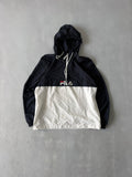FILA 1/4 HOODED JACKET - M