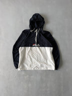 FILA 1/4 HOODED JACKET - M