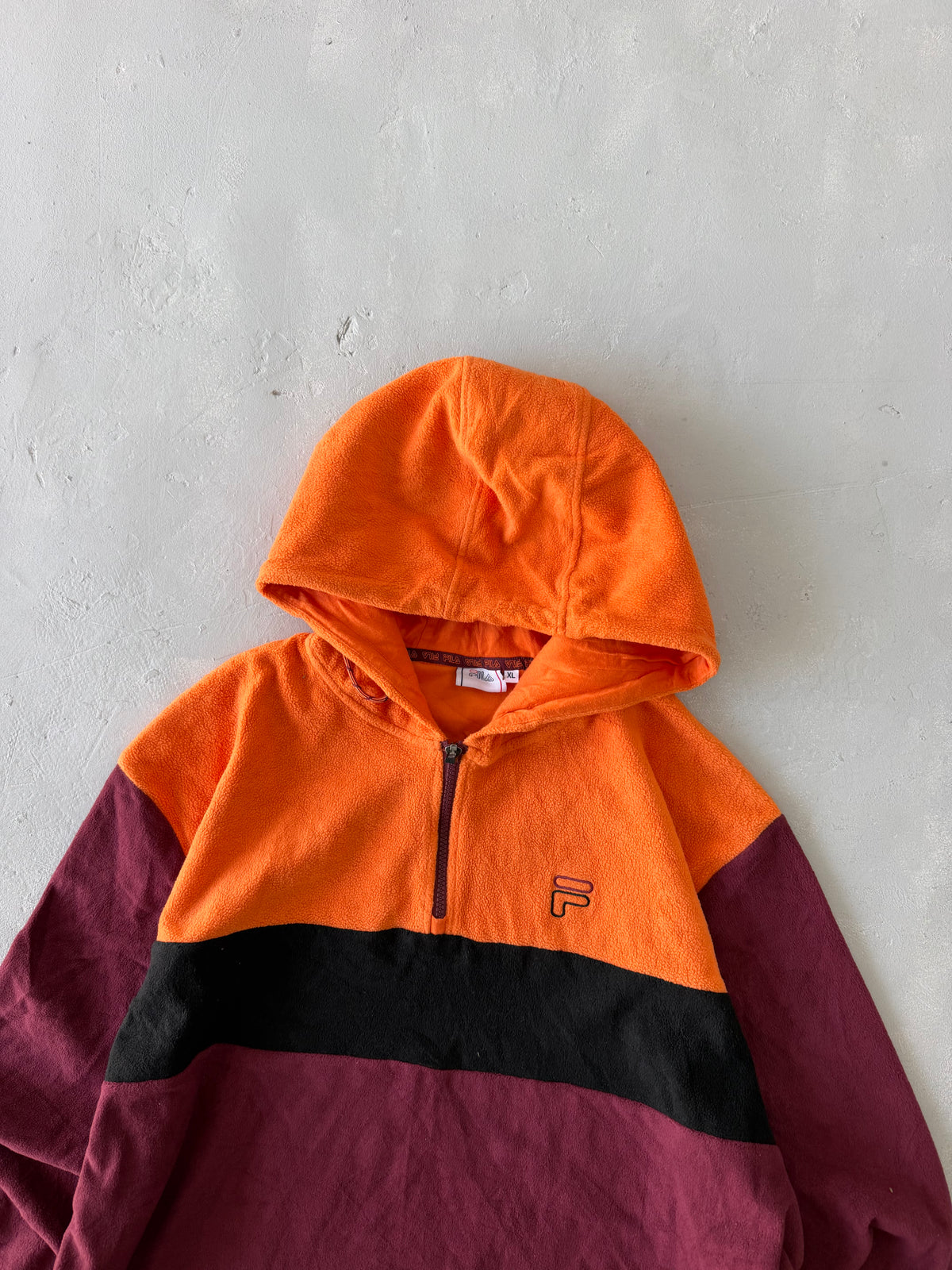 FILA HOODED FLEECE JACKET - XL