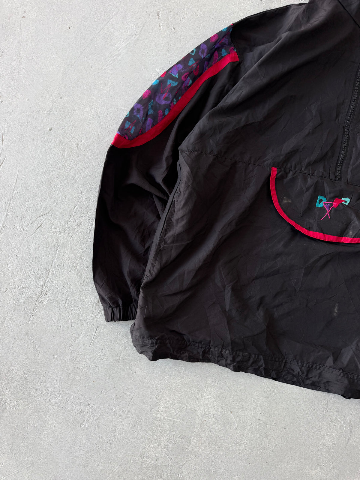 90S REEBOK 1/4 JACKET - XL