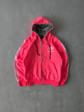 ADIDAS STRIPED HOODED JACKET - S