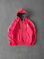 ADIDAS STRIPED HOODED JACKET - S