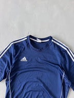ADIDAS STRIPED DRI FIT TEE -