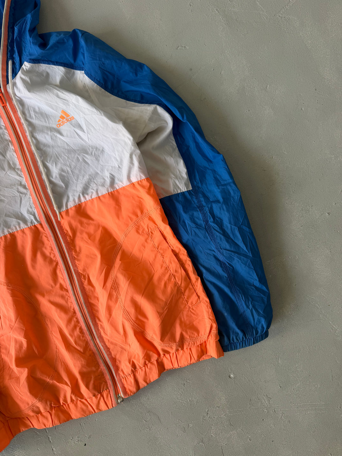 ADIDAS HOODED JACKET - XS
