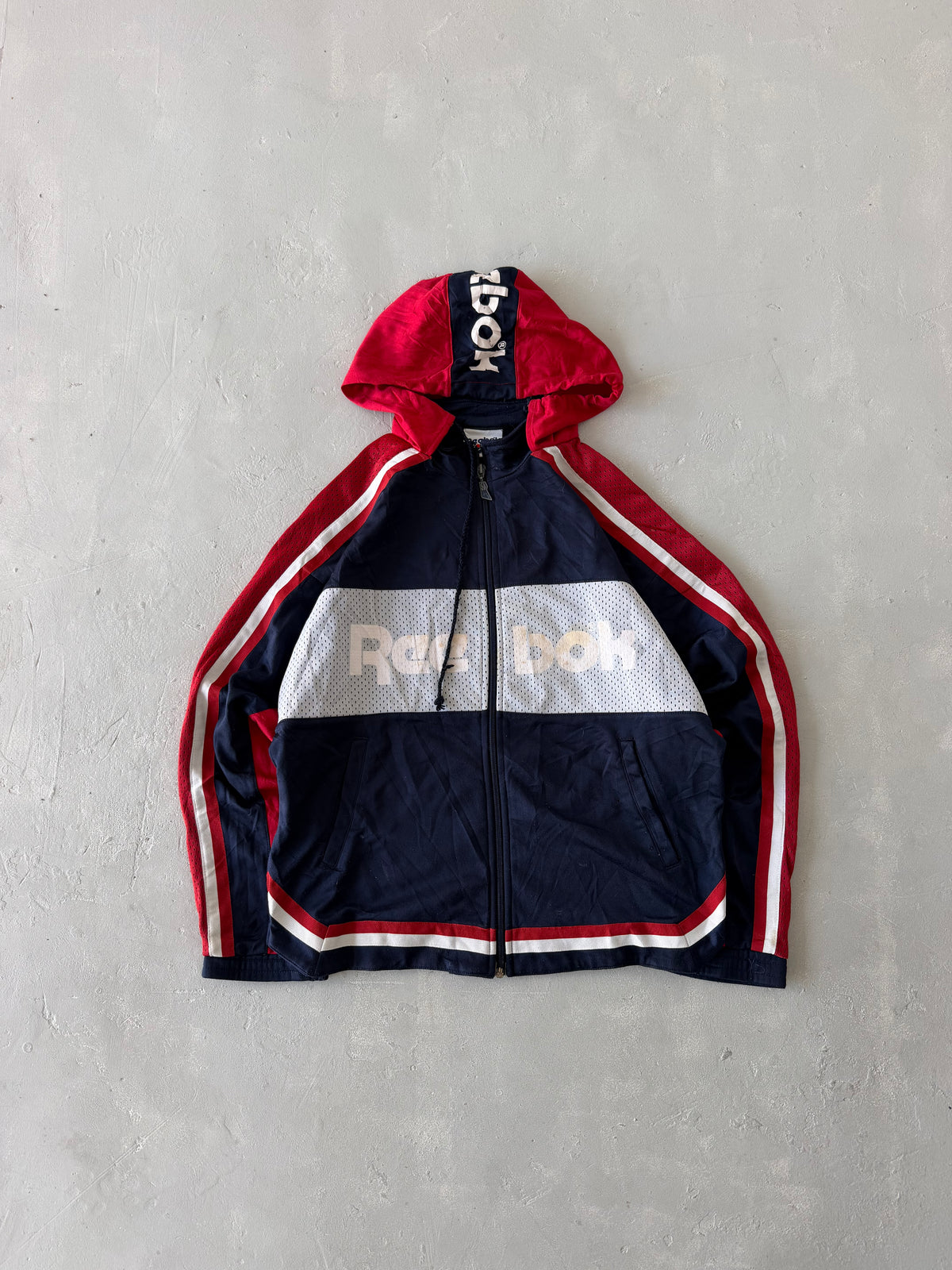 90S REEBOK SPELL OUT JACKET - M