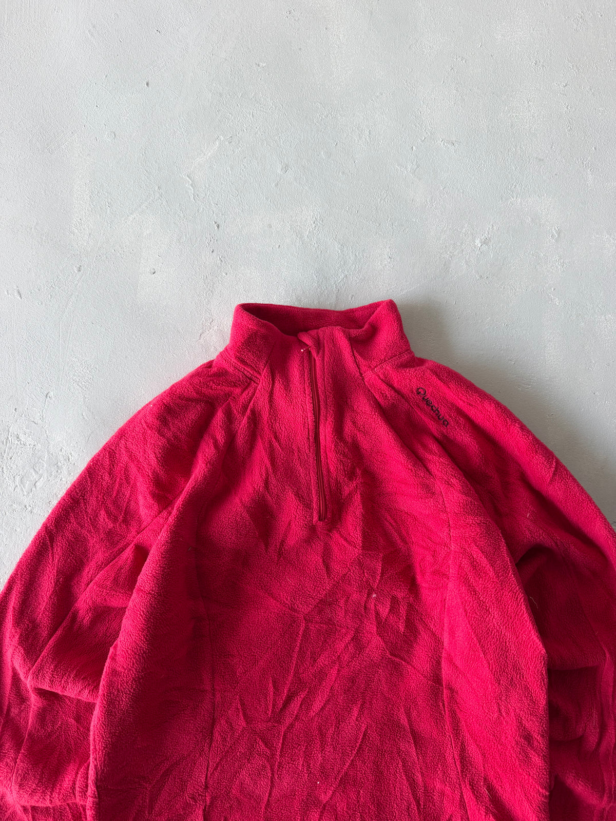 QUECHUA 1/4 FLEECE JACKET - L