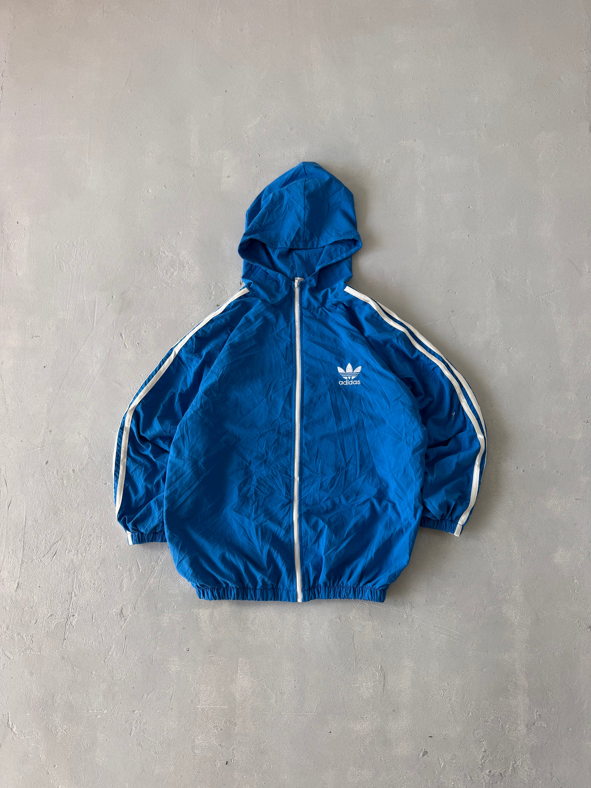 ADIDAS HOODED JACKET - M
