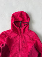 JACK WOLFSKIN HOODED FLEECE JACKET -