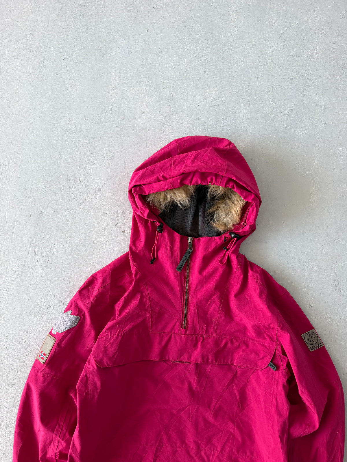 FRANK QUARTER ZIP HOODED JACKET -
