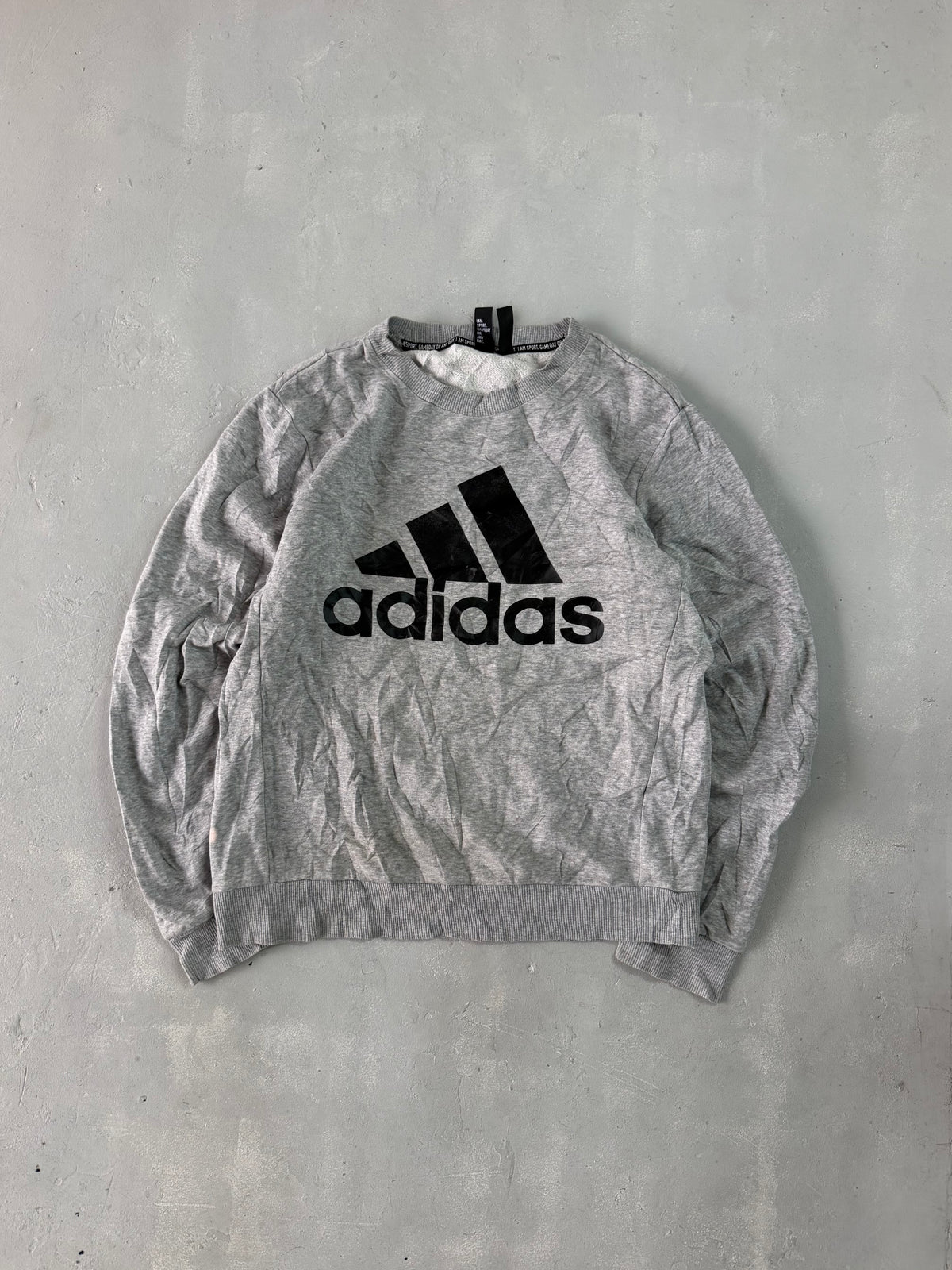 ADIDAS BIG LOGO SWEATSHIRT - M