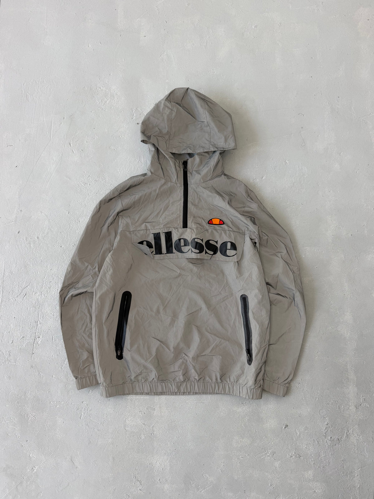 ELLESSE REFLECTIVE HOODED JACKET - S