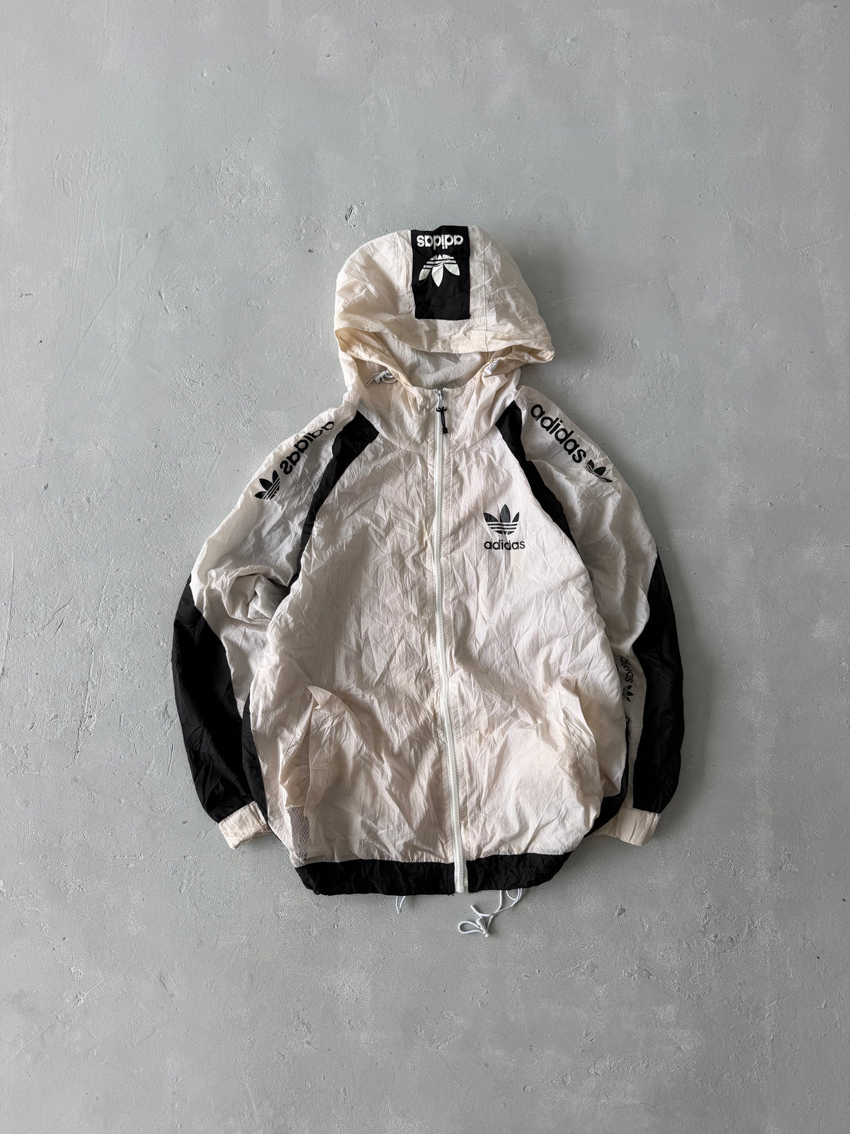 ADIDAS HOODED LOGO JACKET -