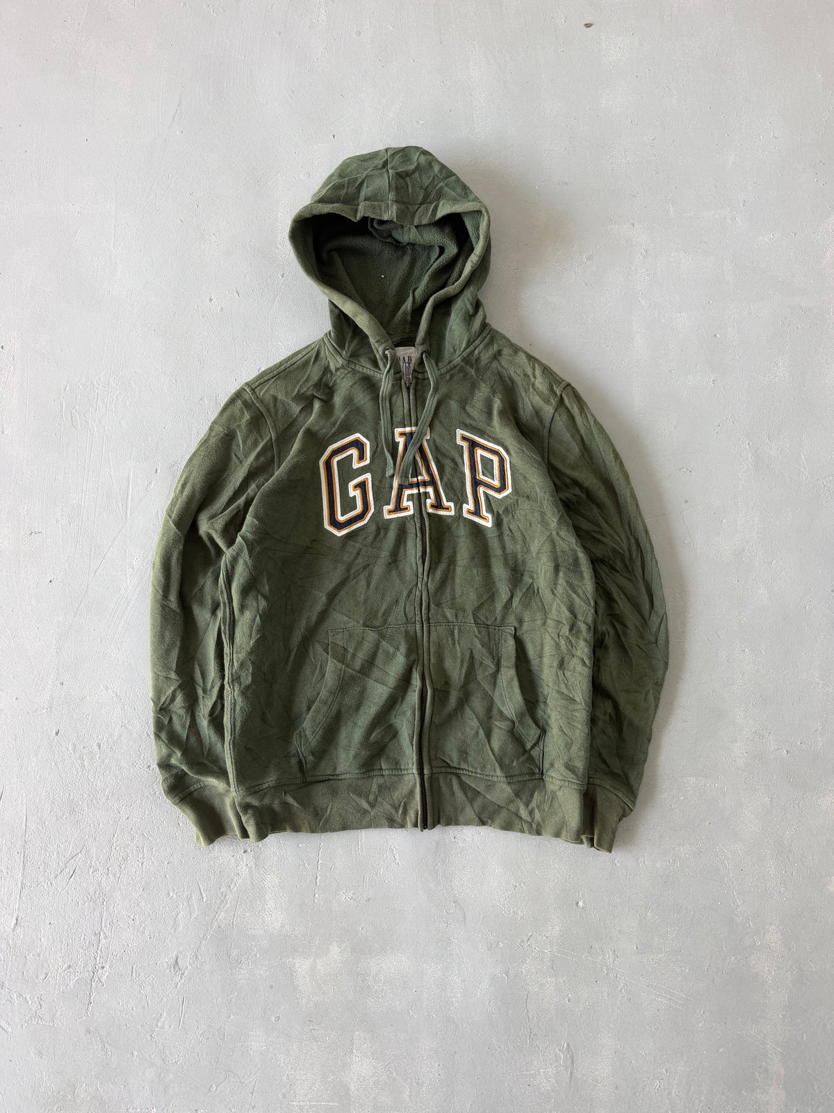 VINTAGE GAP ZIPPER HOODIE - M