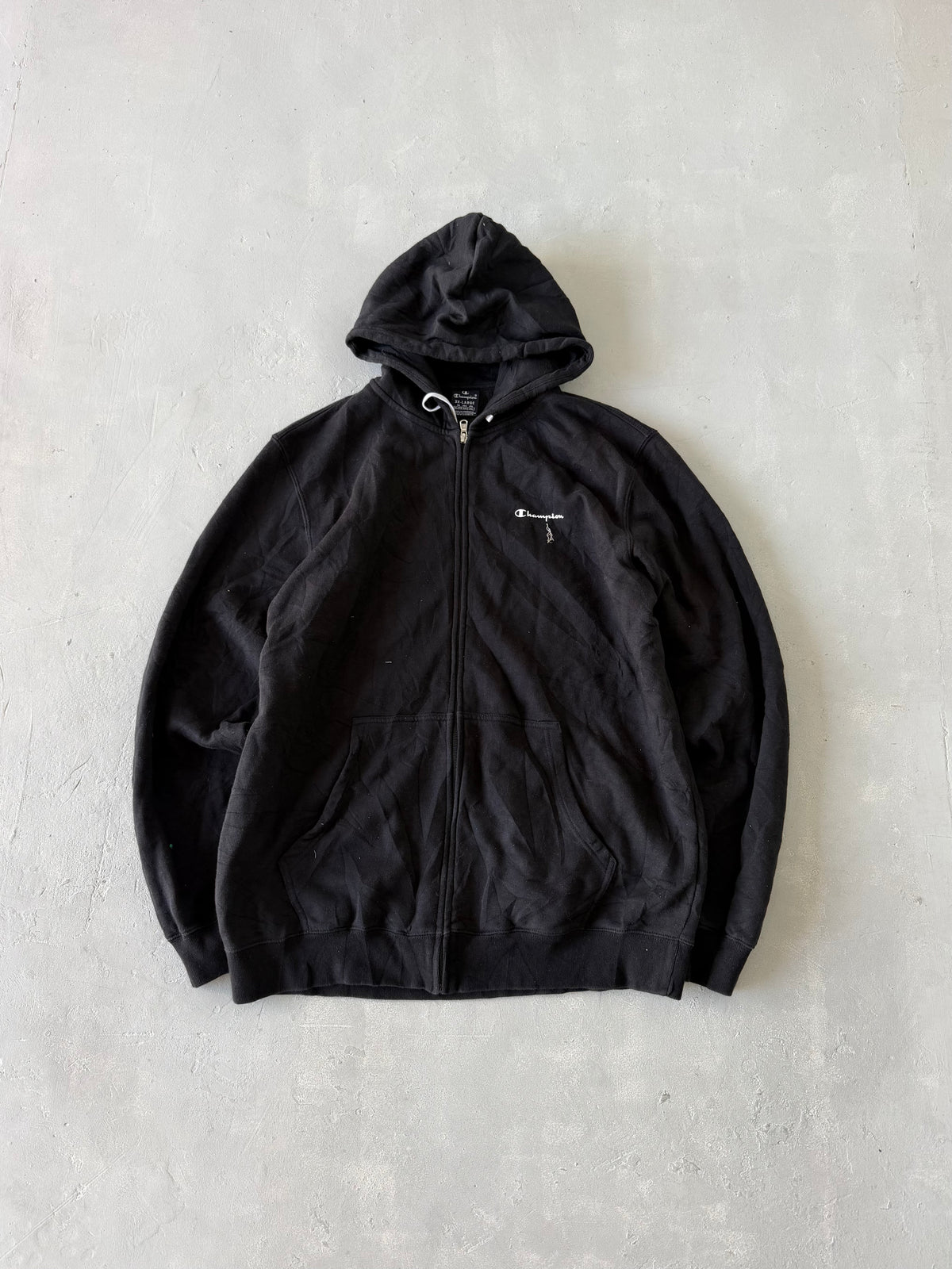 CHAMPION ZIPPER HOODIE - L