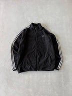 ADIDAS STRIPED FLEECE JACKET - XXL