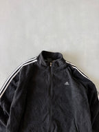 ADIDAS STRIPED FLEECE JACKET - XXL