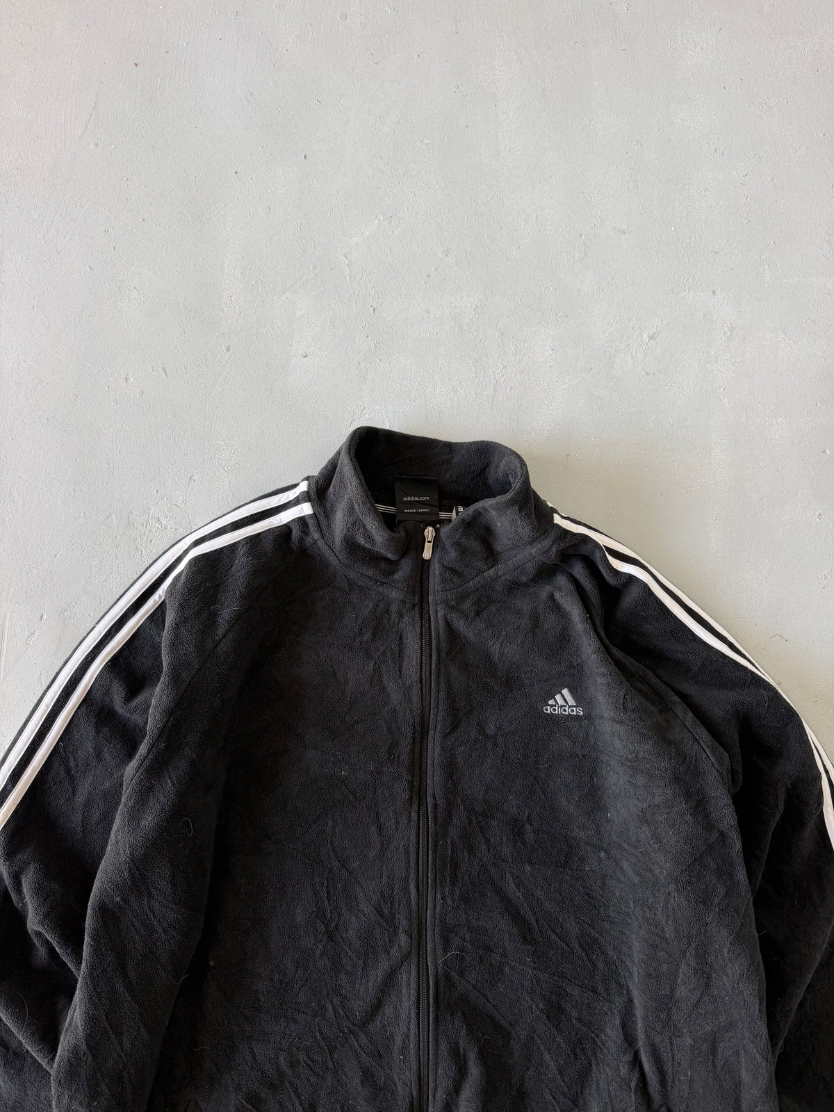 ADIDAS STRIPED FLEECE JACKET - XXL