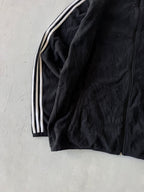 ADIDAS STRIPED FLEECE JACKET - XXL