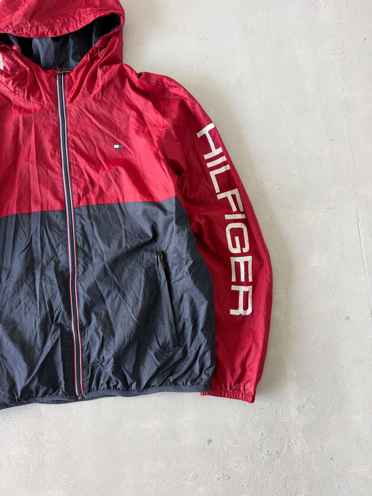 HILFIGER HOODED JACKET - XL'