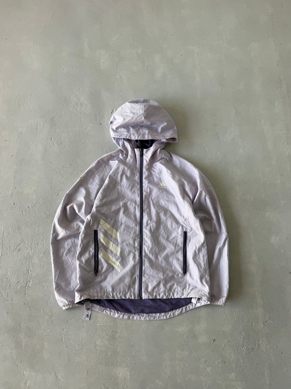 ADIDAS HOODED JACKET - XS