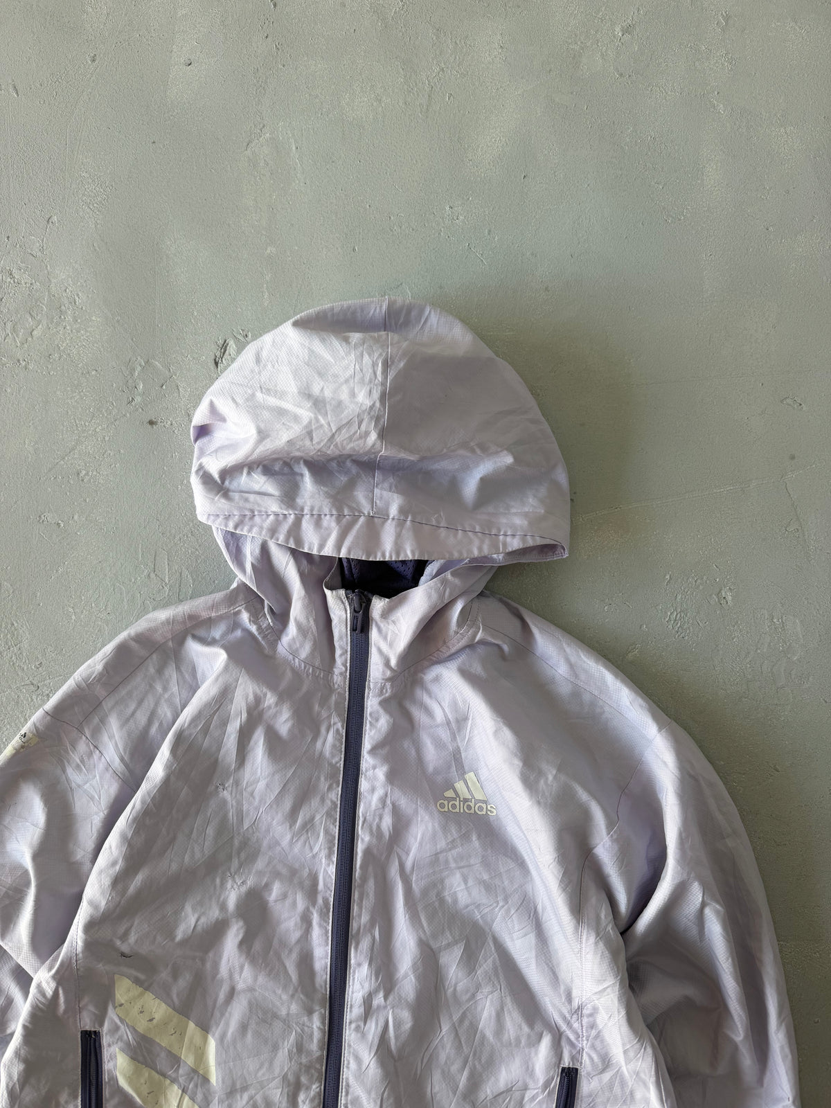 ADIDAS HOODED JACKET - XS