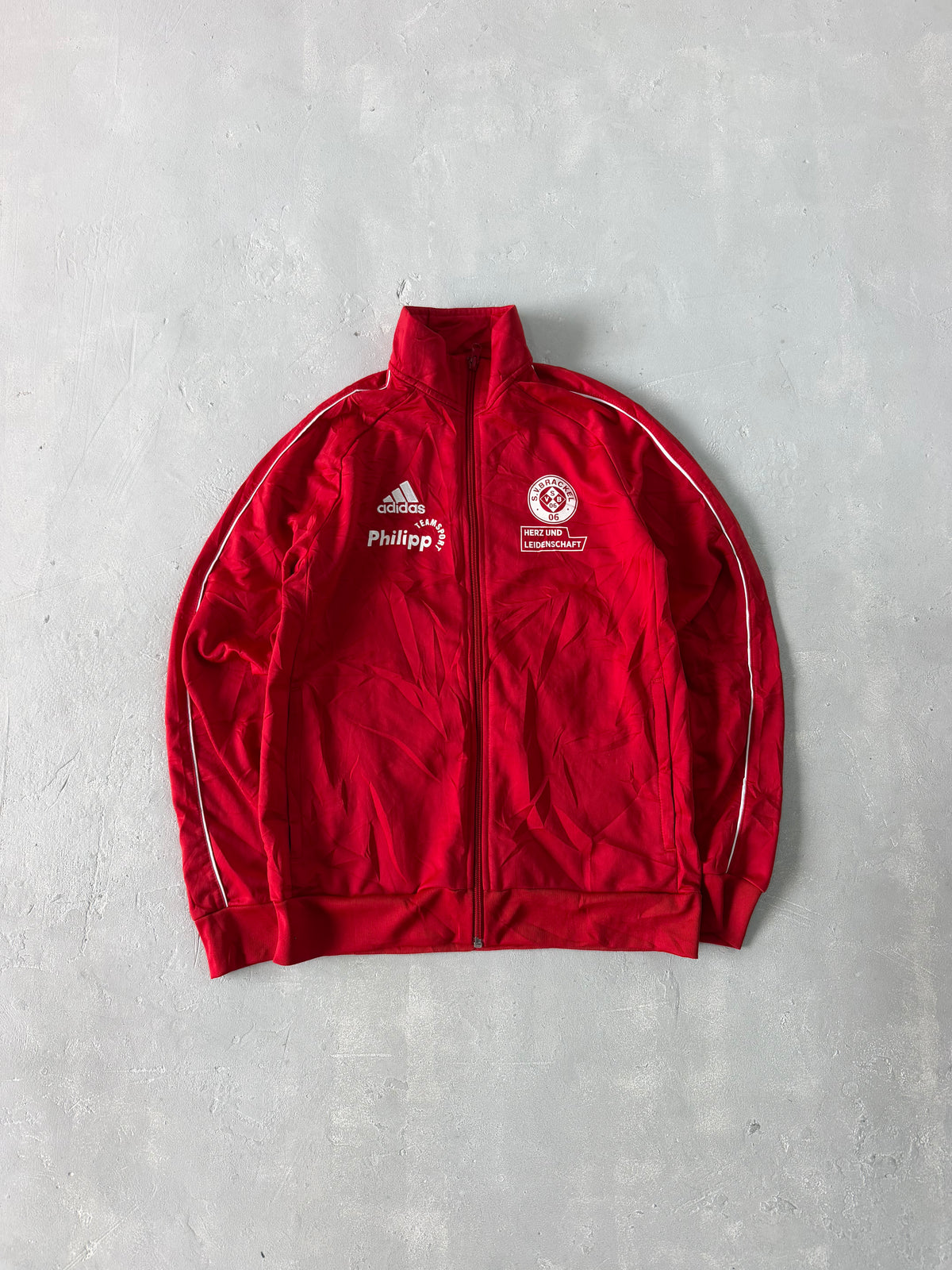 ADIDAS STRIPED JACKET - XS