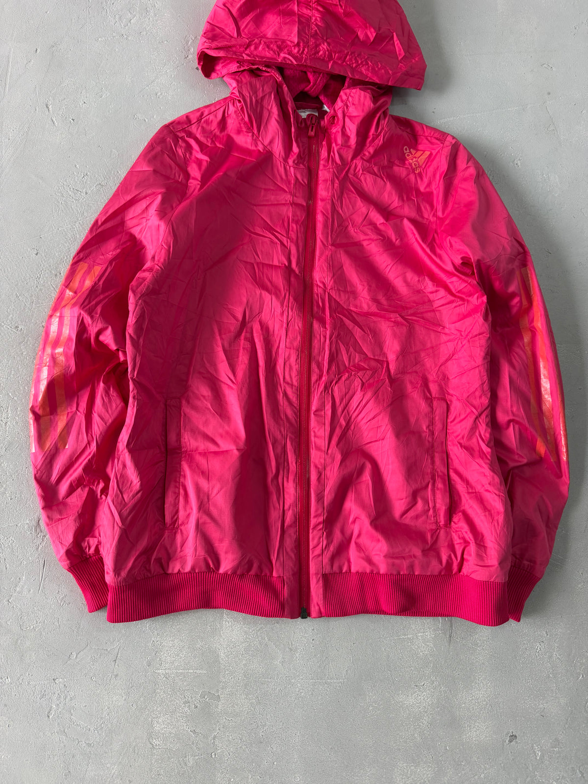 ADIDAS HOODED JACKET - XS